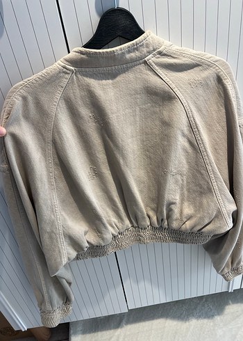xs Beden Zara bej fermuarlı ceket