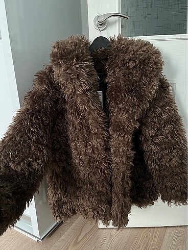 Zara Etiketli zara peluş kahveerengi zürk
