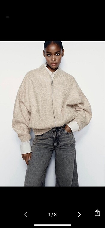 Zara buklet bomber ceket