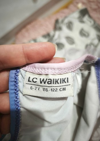 Kız Çocuk Mavi Deniz Kızı Desenli Bikini - Görsel 5