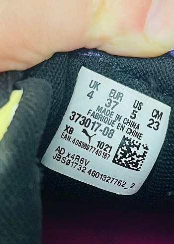 37 Beden siyah Renk Puma Kadın Spor Ayakkabı