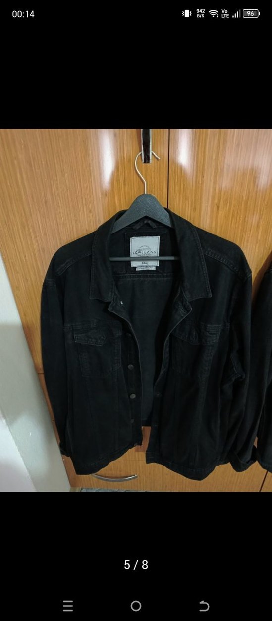 lcw Siyah Denim Erkek Ceket - Görsel 5