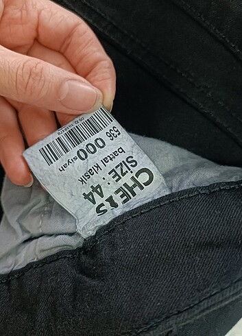 44 Beden siyah Renk Dar Kot pantolon
