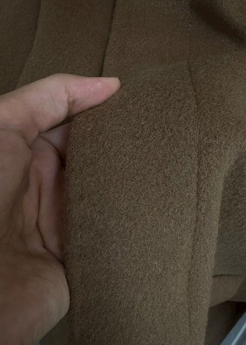 Bej Süet Düğmeli Erkek Midi Kaban - Görsel 7