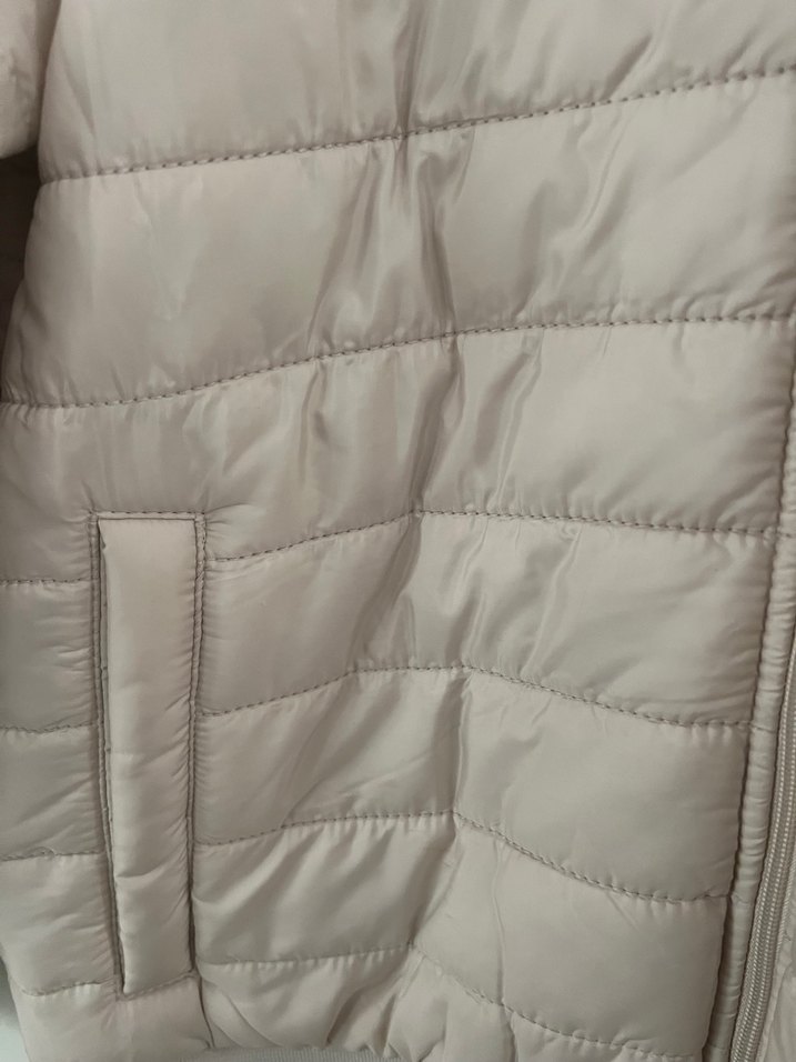 Bej Kadın Fermuarlı Rahat Ceket - Görsel 3