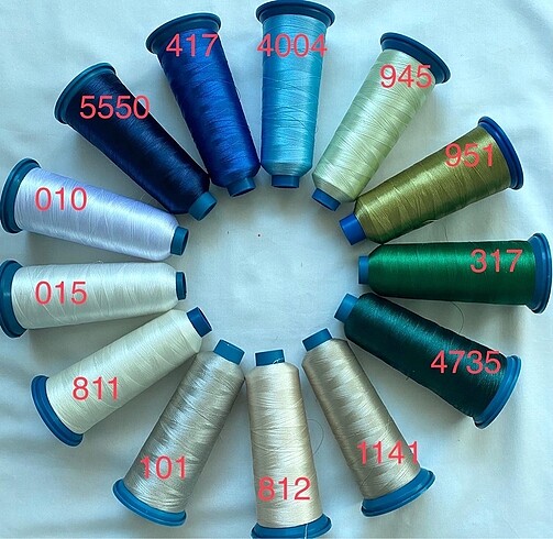 Beden çeşitli Renk Polyester makina nakışipi pikoipi