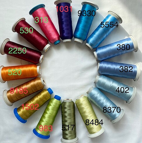 Polyester makina nakışipi pikoipi