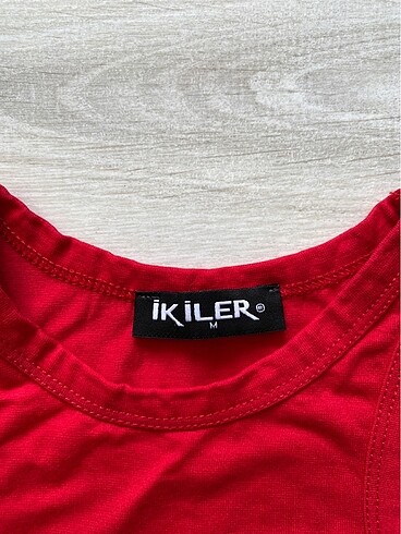 Kırmızı penye kolsuz - Görsel 2