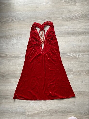 Kırmızı fantastik gecelik - Görsel 4