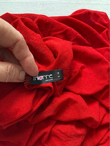 Kırmızı fantastik gecelik - Görsel 5