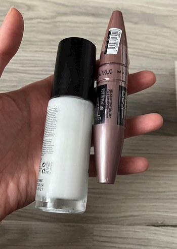 Maybelline Flormar Aydınlatıcı Makyaj Bazı ve Maybelline maskara