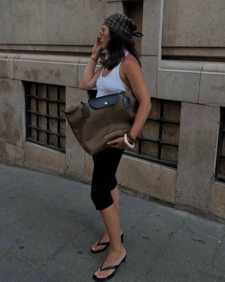 Gri Deri Kadın Günlük Tote Çanta - Görsel 3