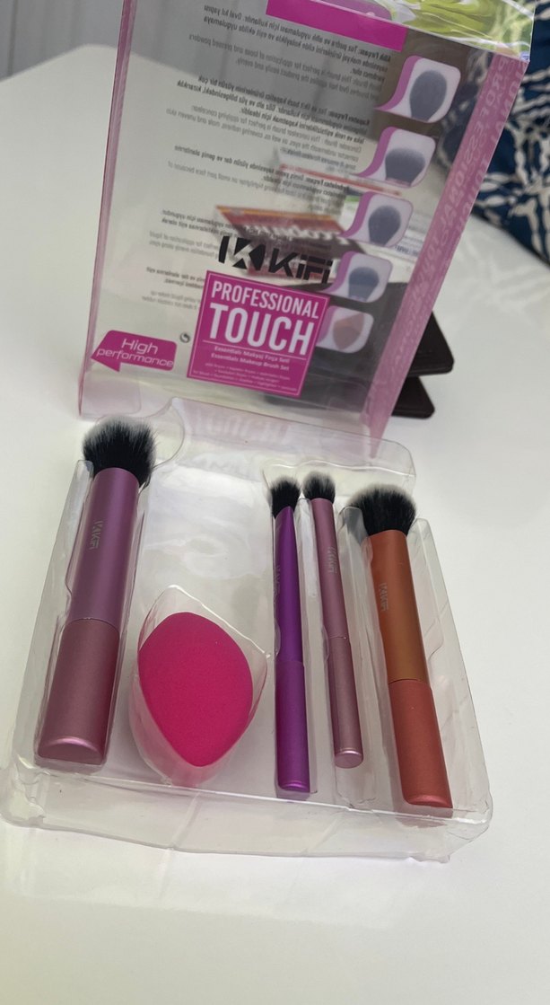 Profesyonel Dokunuş Makyaj Fırça Seti Mor - Görsel 3