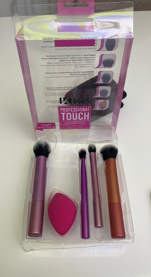 Profesyonel Makyaj Fırçası Seti ve Sünger - Görsel 2