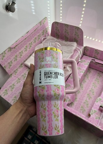 Pastel Pembe Stanley Quencher H2.0 Termos - Görsel 2