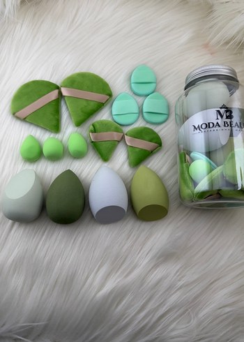Modaya Özel Pastel Renkli Makyaj Sünger Seti - Görsel 4