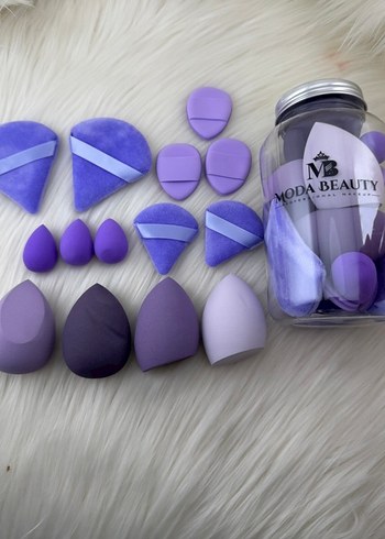 Modaya Özel Pastel Renkli Makyaj Sünger Seti - Görsel 3