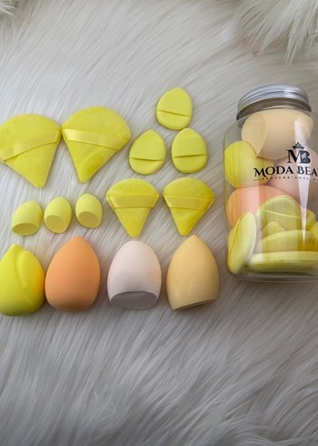 Modaya Özel Pastel Renkli Makyaj Sünger Seti - Görsel 2