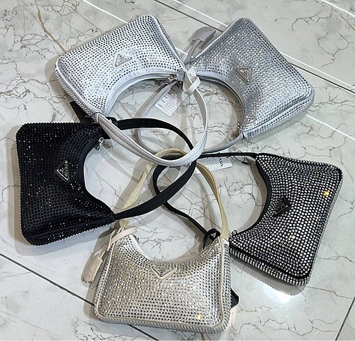 Prada Taşlı Prada çanta