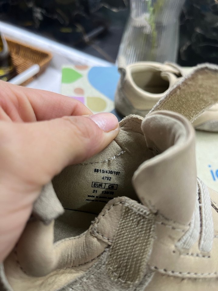 Bej Erkek Bebek zara Ayakkabısı Velcro - Görsel 5