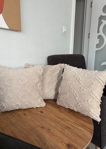 Nakışlı Bohem Bej Dekoratif Yastık - Görsel 10