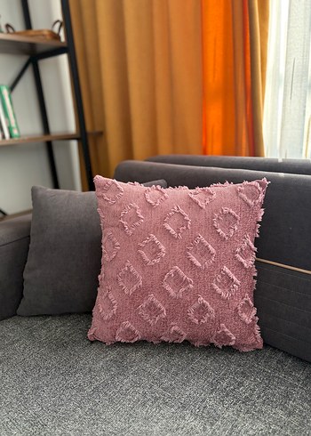 Gülkurusu Nakışlı Bohem Dekoratif Yastık - Görsel 3