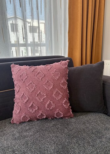 Gülkurusu Nakışlı Bohem Dekoratif Yastık - Görsel 13