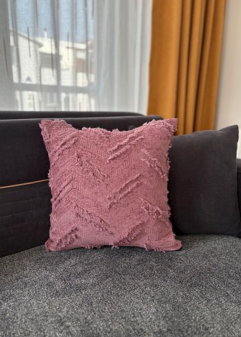 Gülkurusu Nakışlı Bohem Dekoratif Yastık - Görsel 2