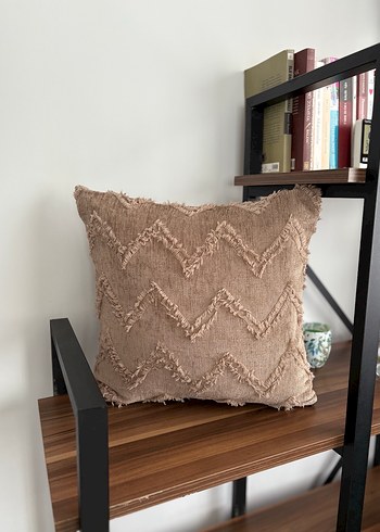 Yağ rengi Bohem Nakışlı Dekoratif Yastık - Görsel 3