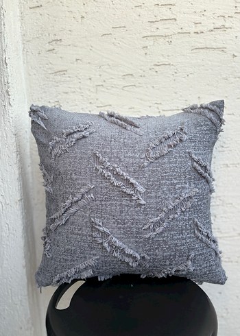 Gri Nakışlı Bohem Dekoratif Yastık - Görsel 16