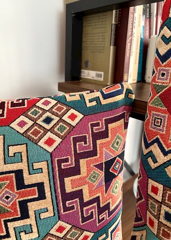 2 adet Etnik Desenli Çok Renkli Kırlent Kılıfı - Görsel 9