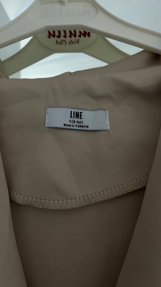 Drapeli Bej alt-üst takım - Görsel 3