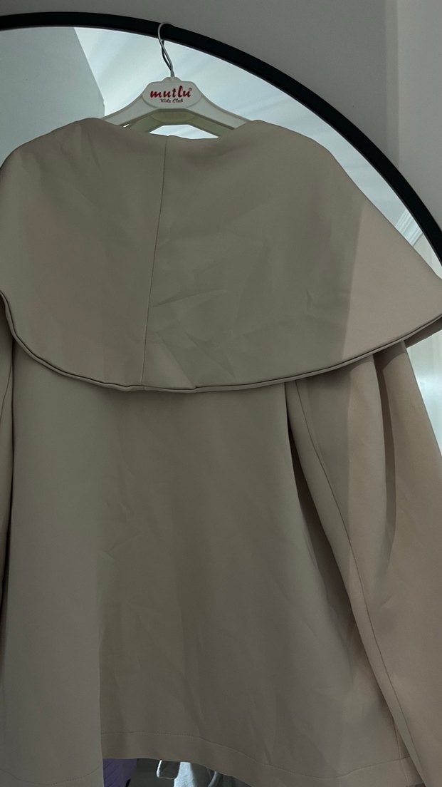 Drapeli Bej alt-üst takım - Görsel 4