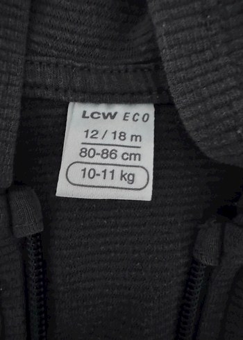 Erkek Çocuk Kapüşonlu Fermuarlı Gri Yelek - Görsel 2