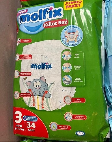 Molfix 3 numara külot bez
