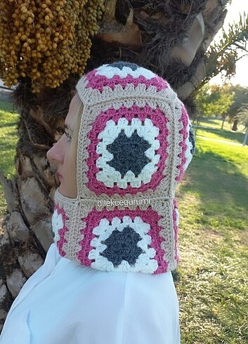 Beden ten rengi Renk Örgü Balaclava Başlık Şapka Bone Bere