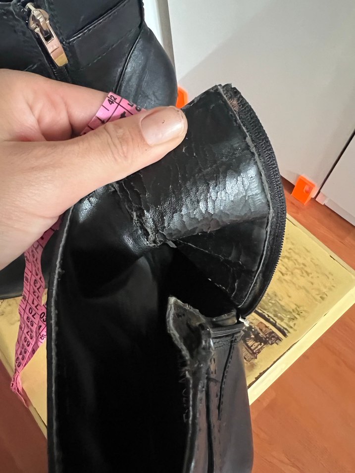 Siyah Deri Tokalı İnce Topuklu Kadın Bot - Görsel 3