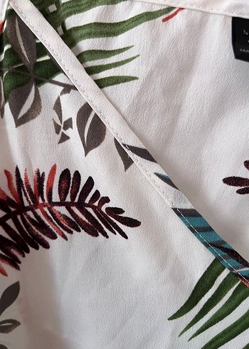 Kadın Beyaz Bohem Kısa Askılı Tulum - Görsel 7