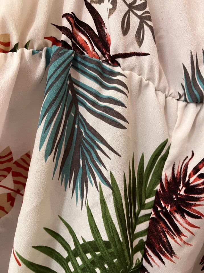 Kadın Beyaz Bohem Kısa Askılı Tulum - Görsel 4