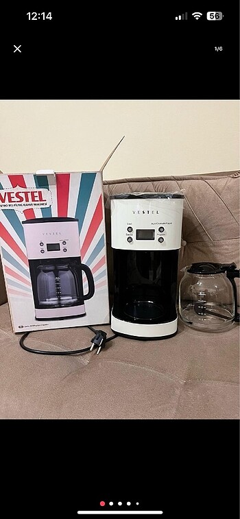  Beden Vestel filtre kahve makinesi