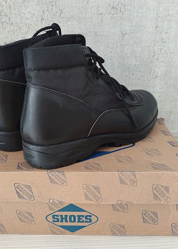 Erkek Siyah Bağcıklı Biker Bot - Görsel 3