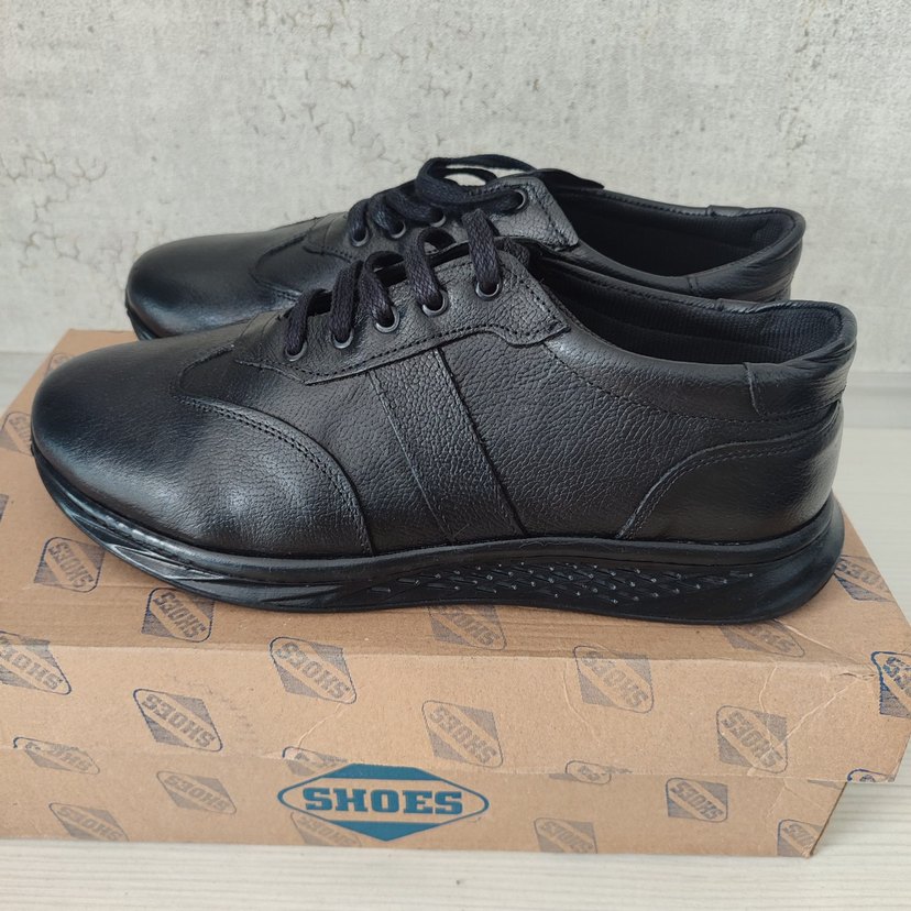 Siyah Bağcıklı Erkek Günlük Ayakkabı - Görsel 4