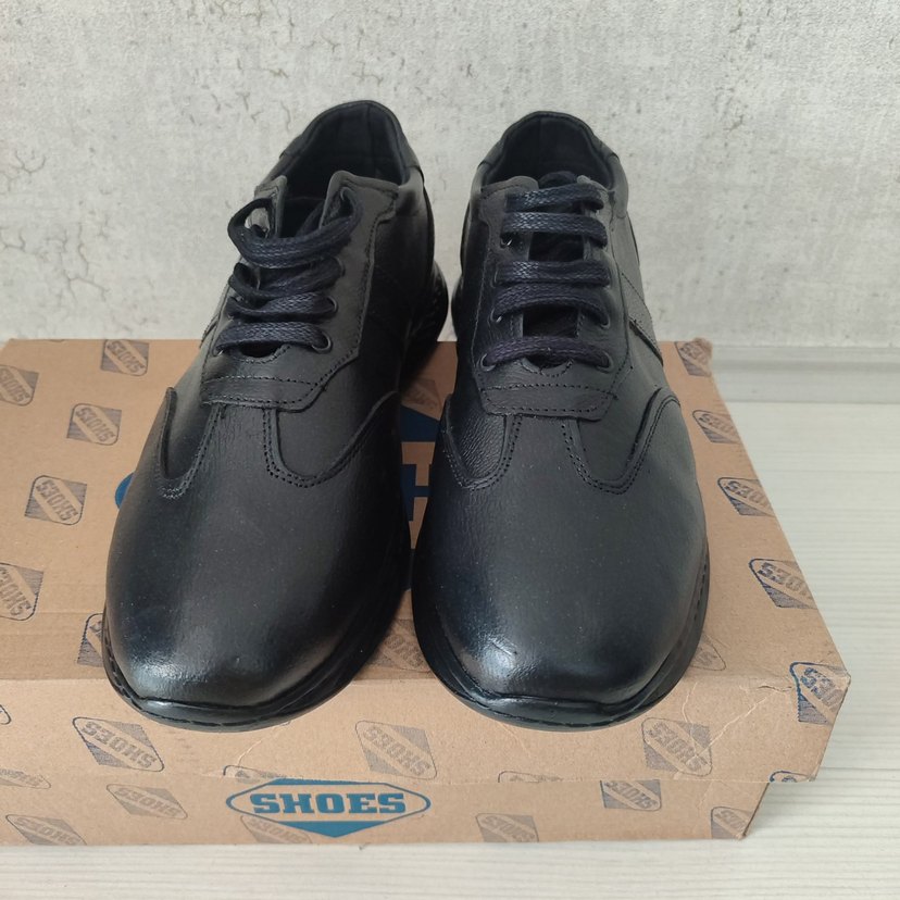 Siyah Bağcıklı Erkek Günlük Ayakkabı - Görsel 3