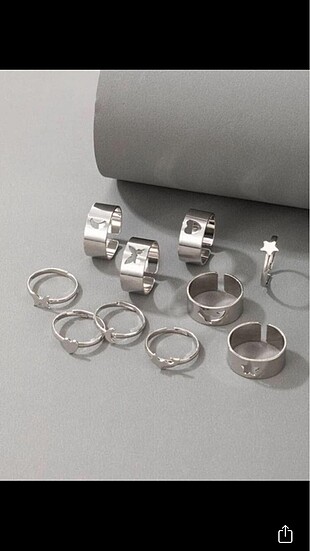 Sheinside Couple rings