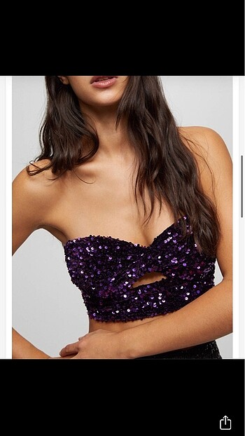 s Beden PB pullu crop top