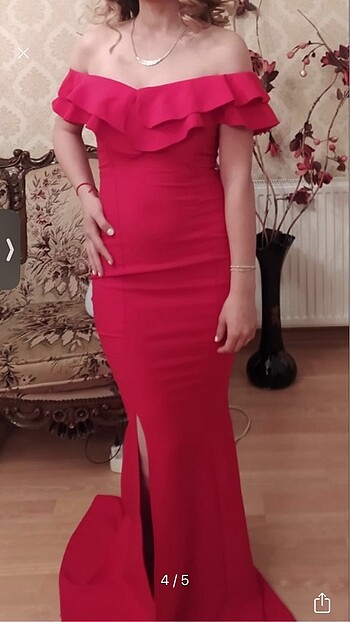 m Beden Şık gece elbisesi