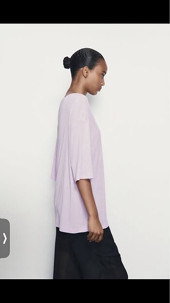 s Beden Zara Oversize Krep Tshirt