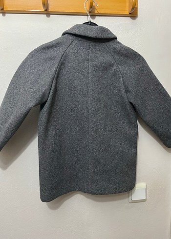 Gri Düğmeli Erkek Çocuk Kaban - Görsel 3