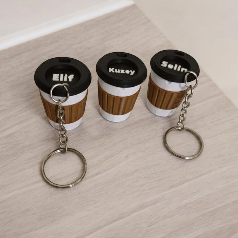 Kahve Bardağı Anahtarlık - Görsel 2