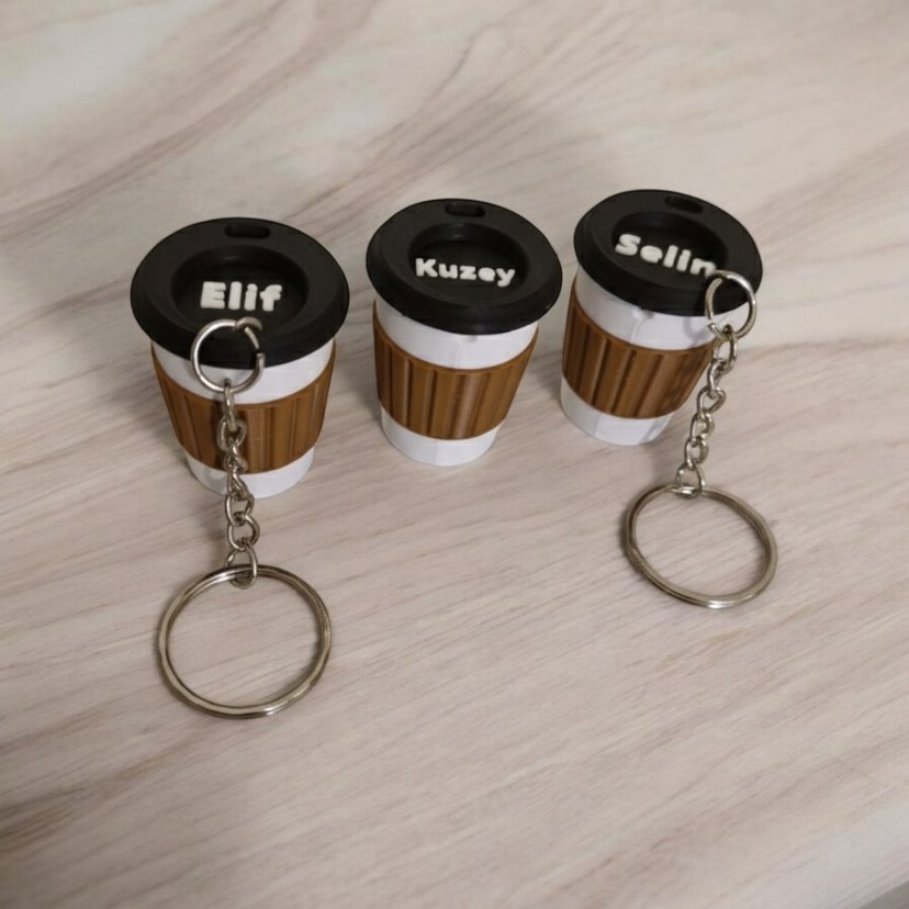 Kahve Bardağı Anahtarlık - Görsel 3